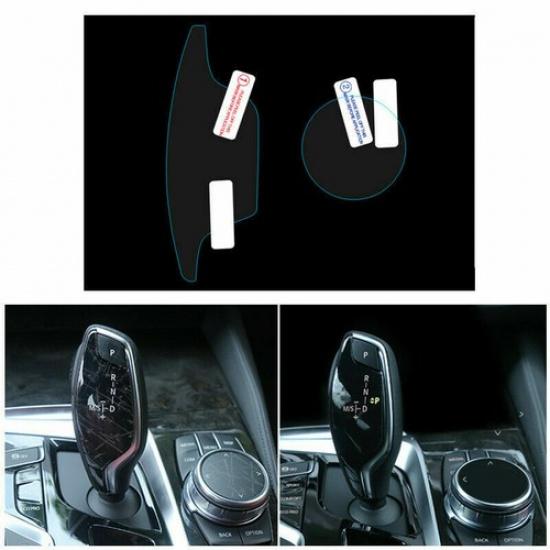Gear Shift Knob+Multimedia Knob Protective Film cover for BMW 5 Series G30 G38