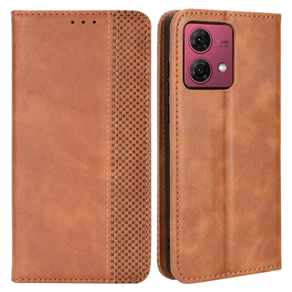 For Motorola Moto G84 5G Case Folding Stand PU Leather Wallet Phone Cover