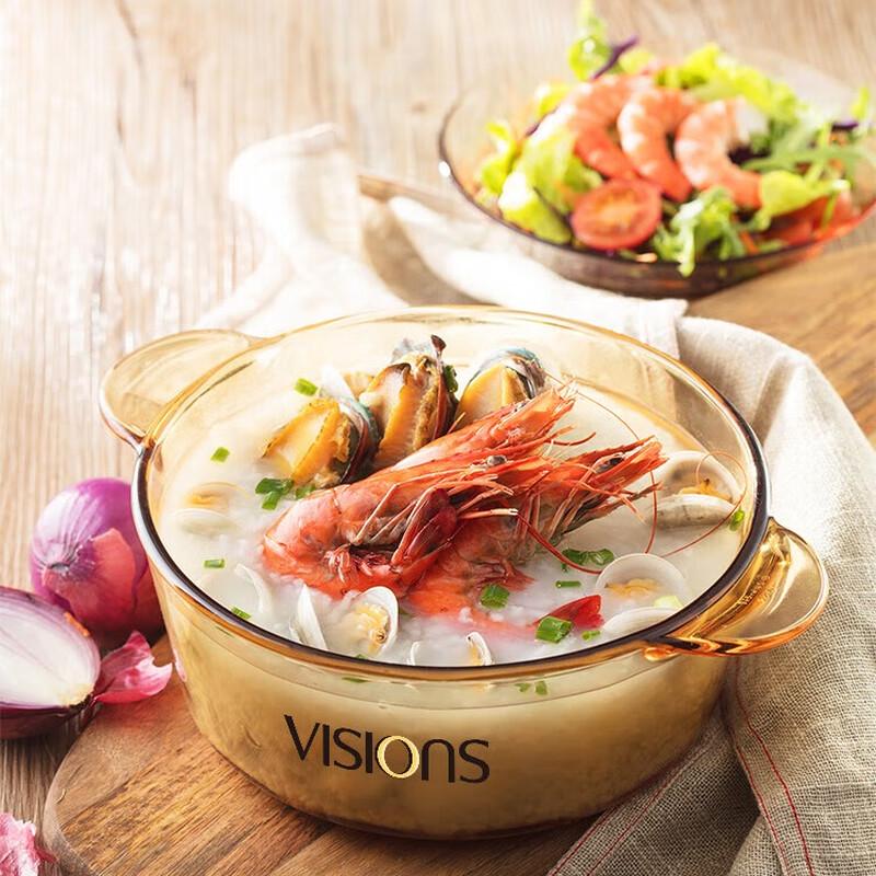 Corning VISIONS 2.25L Transparent Glass Casserole Pot