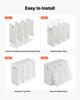 VEVOR Wood Literature Organizer 24 Compartments Office Mailboxes White, Countertop Literature Sorter for Files Documents Papers