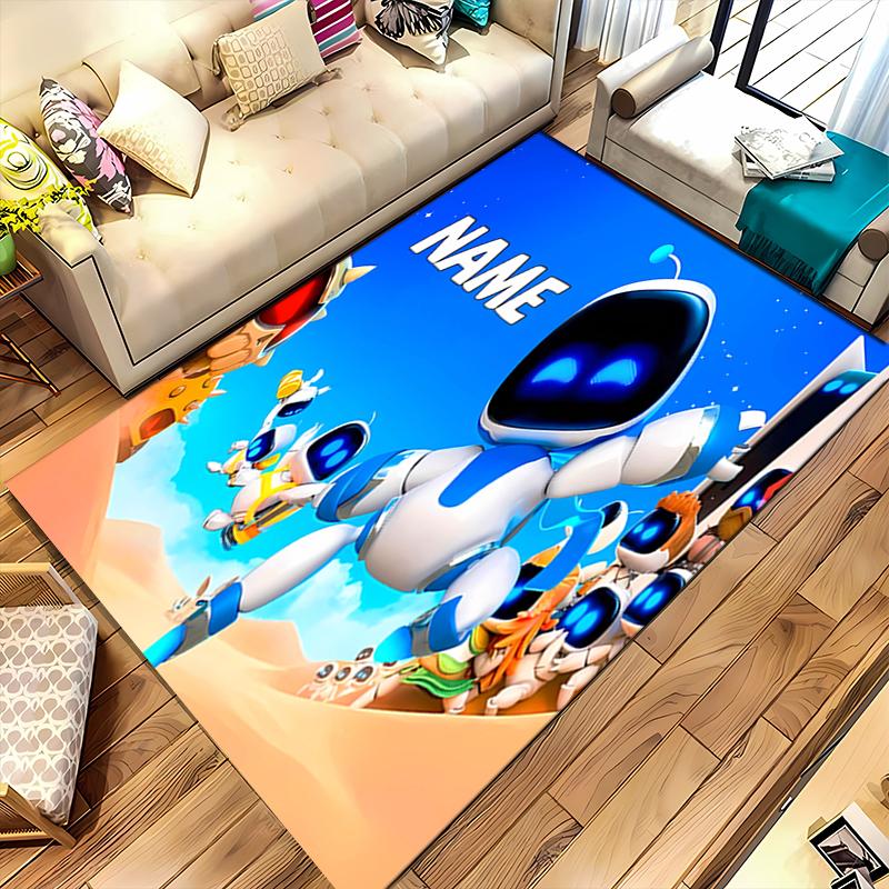 Custom personalization Astro Bot Area Rug - Perfect For Kitchen, Bathroom,Laundry Room Decor Large Size Available,Gift All Seasons