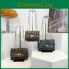 Fashionable Medium Leopard Print Handbag For Women With Synthetic Leather Ideal For Daily Use
