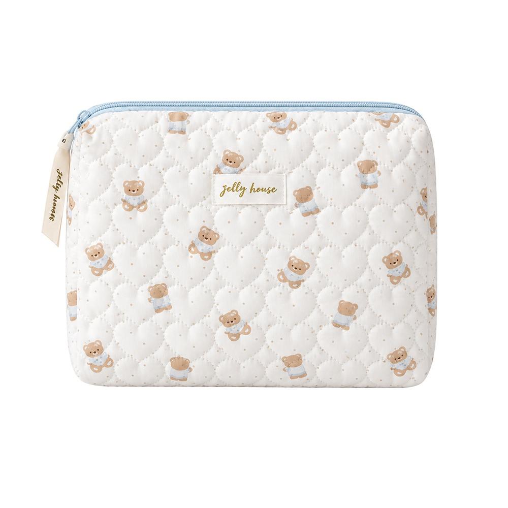 Lightweight Cartoon Bear Makeup Bag Large Capacity Toiletry Pouch Business Trips