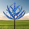 Spinner Garden Metal Windmill 360-Degree Rotation UV Resistant Double-Layered Large Wind Spinner