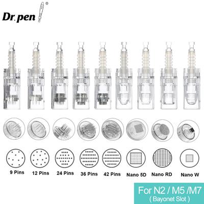 10 шт. сменные игольчатые картриджи с байонетным портом, ручка Derma, электрическая микроигла, замена одноразовых игл для N2 M5 M7 E30