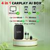4 в 1 Carplay&Auto Box проводной и беспроводной Android Auto адаптер для проводных Android Auto автомобилей Smart Ai Box WiFi MirrorLink