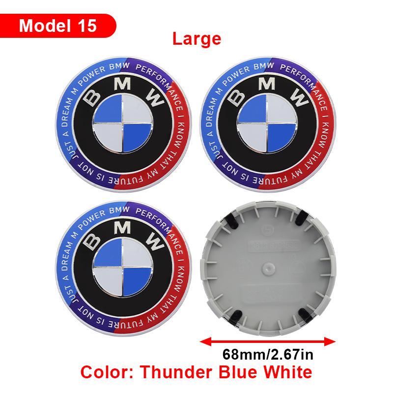 For BMW M 4Pcs 56mm 68mm Car Hub Cap Wheel Center Cap Emblem Badge Accessories For BMW G08 F15 F16 G20 E34 F94 F95 G30 G11 E46 F30 F40 F10 JG8