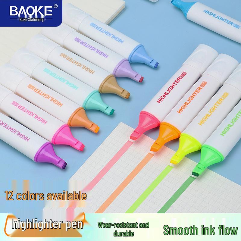 BaoKe MP4918 Флуоресцентный хайлайтер для студентов, заботящийся о глазах