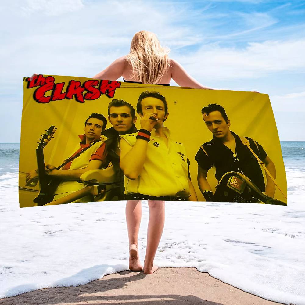 Полотенце для ванны C-Clash Band из микрофибры, мягкое, хорошо впитывающее влагу, дышащее, для девочек и детей, декоративное, с мультяшным рисунком, пляжное полотенце