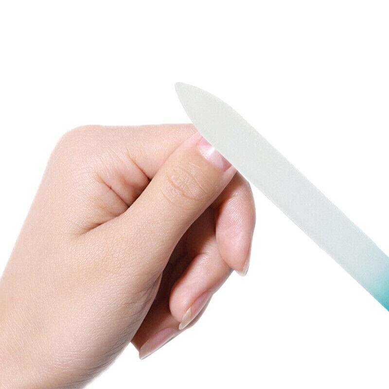 Хрустальная стеклянная пилочка для ногтей, педикюр, маникюр, буфер для пальцев, травленый филин