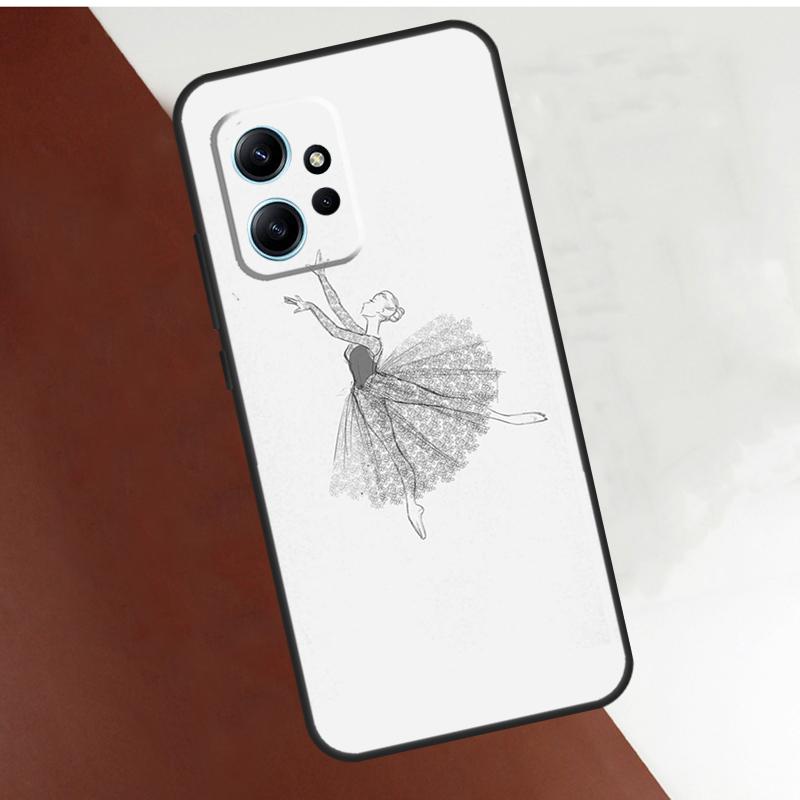 Чехол для танца балета для Xiaomi Redmi Note 14 Pro 10 11 12 13 Pro 11S 12S Чехол для Redmi 15 14C 12C 10C 13C
