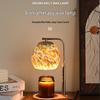 Цветная стеклянная ароматическая свеча-лампа: Регулируемая высота, Романтичный прикроватный ночник