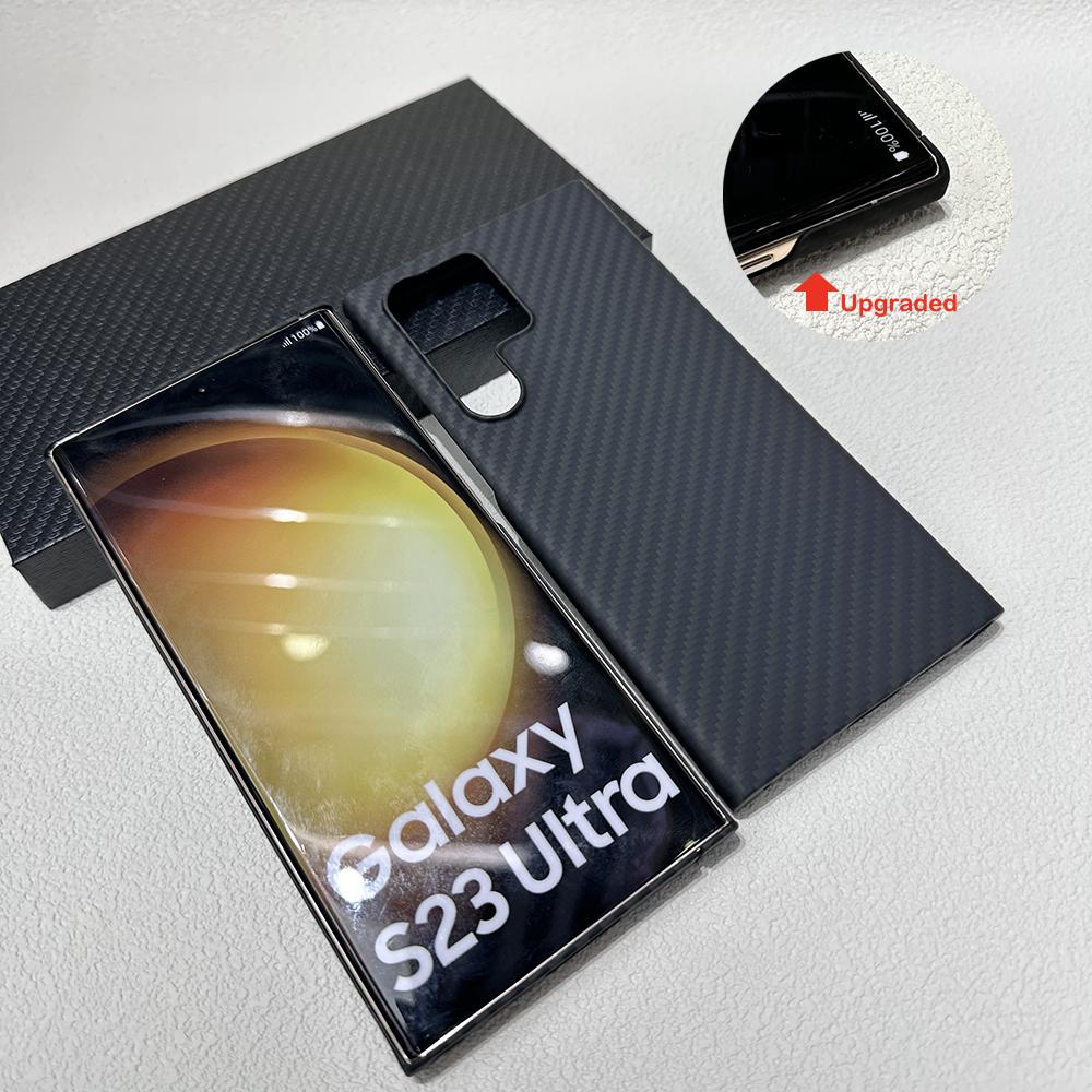 YTF-Carbon Чехол из углеродного волокна Для Samsung Galaxy 24/s25 Ultra Арамидное волокно Противоударный Чехол для Galaxy s22/s23 Ultra