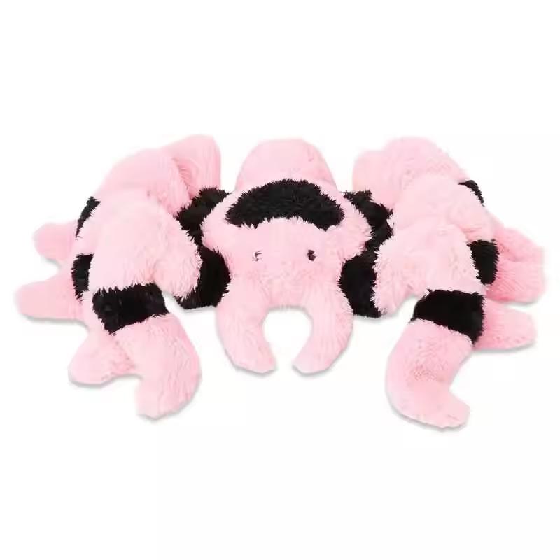 New Tarantula Plush Toy Black Pink Wolf Spider Plush Spider Stuffed Animals Dolls Room Decoration Bolster Kids Birthday Gifts