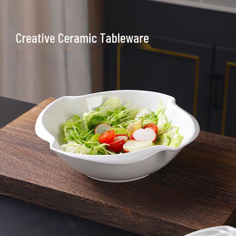 Jingdian Guangnian 7-дюймовая керамическая салатница в форме сердца