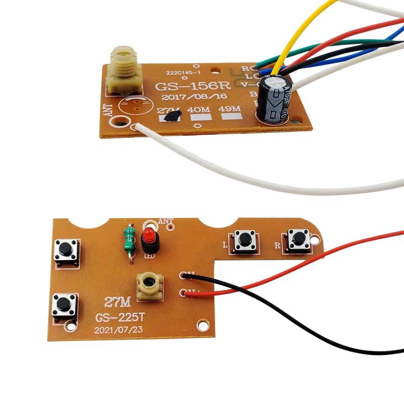 1 Комплект Автоаксессуары 27 МГц Схема 4-канальный Радиоуправление Печатная плата Передатчик и Приемник с Антенной Радиосистема