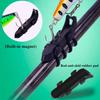 2/4/8 Sets Magnetic Fishing Lure Hook Holder with Rubber Rings Bait Hook Without Hole Holder Fishook Keeper Outdoor Fishing Accessories