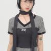 ZIZEMUSEUM KNIT TUBE TOP MUFFLER (CHARCOAL)