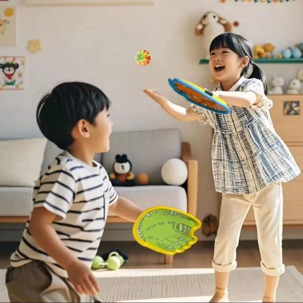 Catch Ball Toss Catch Game Set Light-Up Ball Sticky Ball Catch Game Boys Girls Play