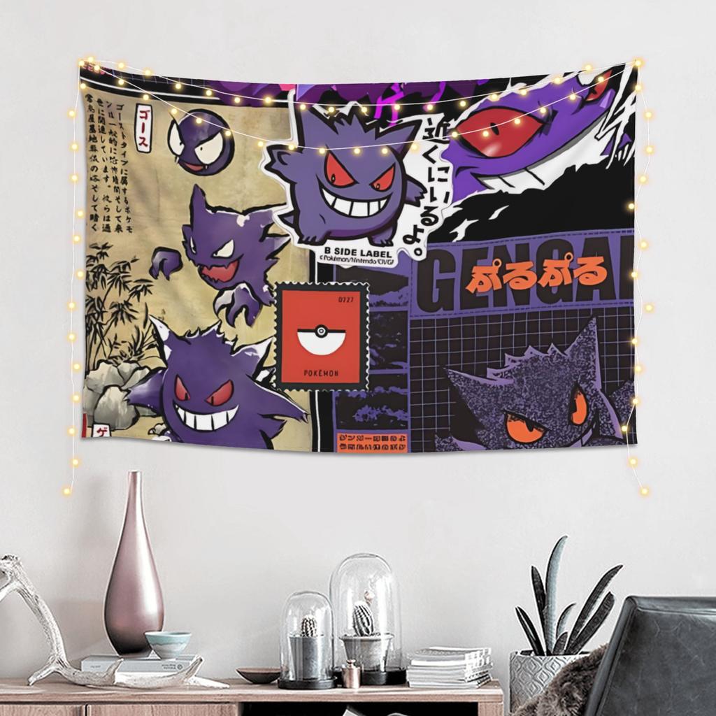 Cartoon Pokemon Theme Cutecore Tapestry Room decoration Home Decoration Tapestry Decor Accessories Cute Room Decor