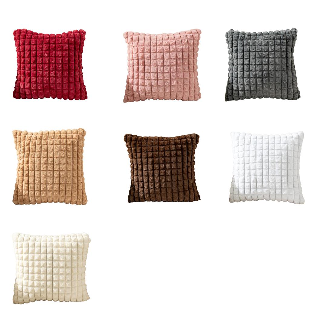 Новогодняя плюшевая наволочка Удобная Легко стирающаяся Наволочка для подушки для украшения дивана и кровати