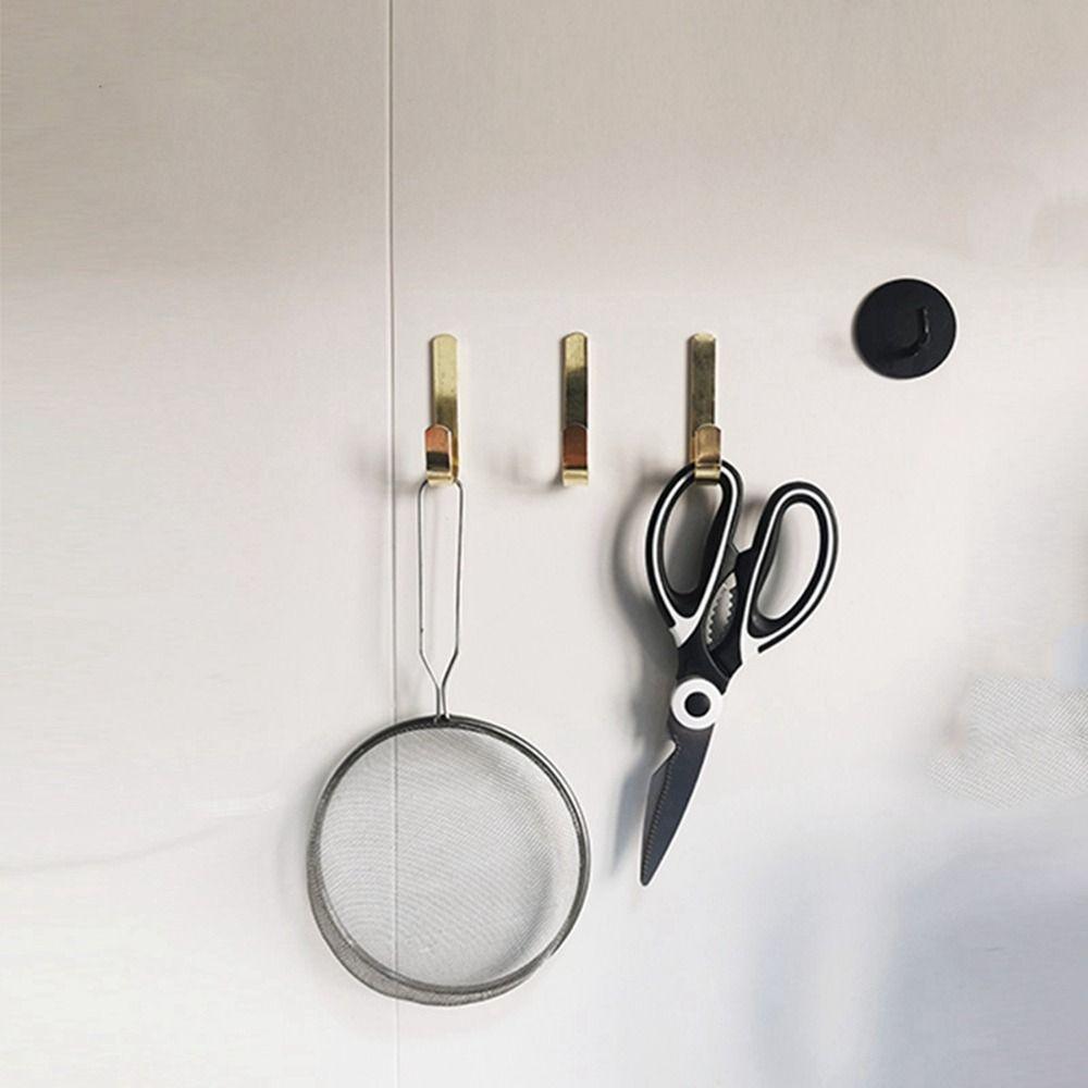 Gold Wall Hook J Shaped Towel Hanger Wall Mounted Furniture Hardware  Robe