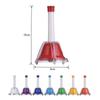 8 Note Diatonic Metal Bell Colorful Handbell Hand Percussion Bells Kit Musical Toy for Kids Children for Musical Learning Teachi