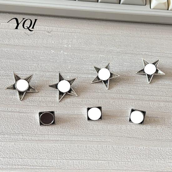 Ski Accessories 5/10Pcs Snowboard Stomp Pad, Anti-Slip Pyramid Studs for Snowboarding Winter Sports Gear Skiing, Star Shape Foot Grip, Accessory Grip