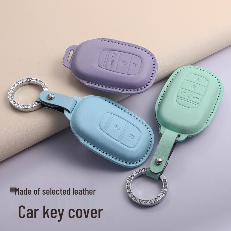 Чехол для ключа Honda для Civic, Accord, CR-V, Vezel, XRV, Fit, Haoying, Haoling, Paiying, Shipai - Доступен в 3 цветах.