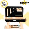 Wooden workshop for children set of tools accessories gift child