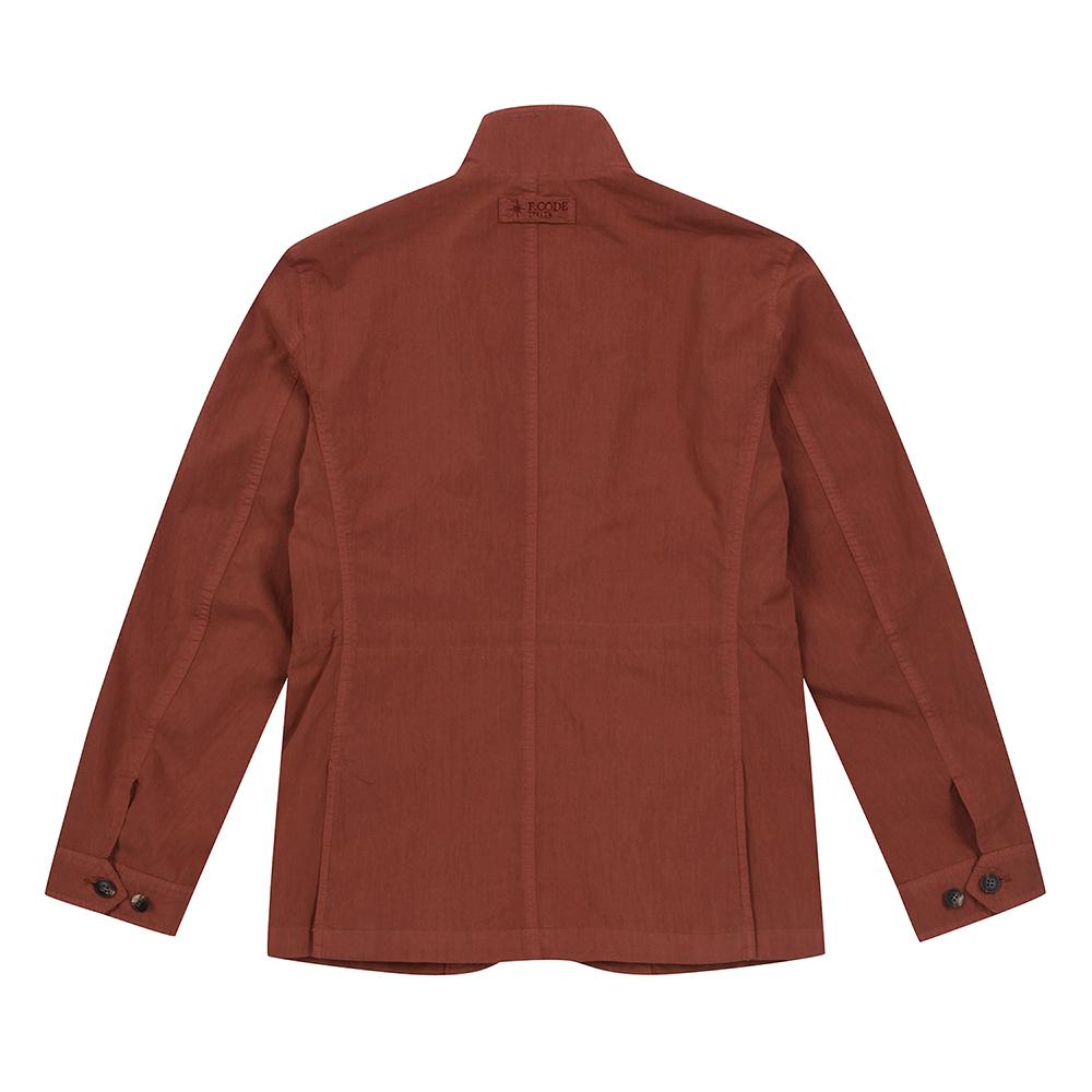 Ferraromilano Men'S Nylon Blend Garment Dyed Jacket Brick (A0Cj15369)