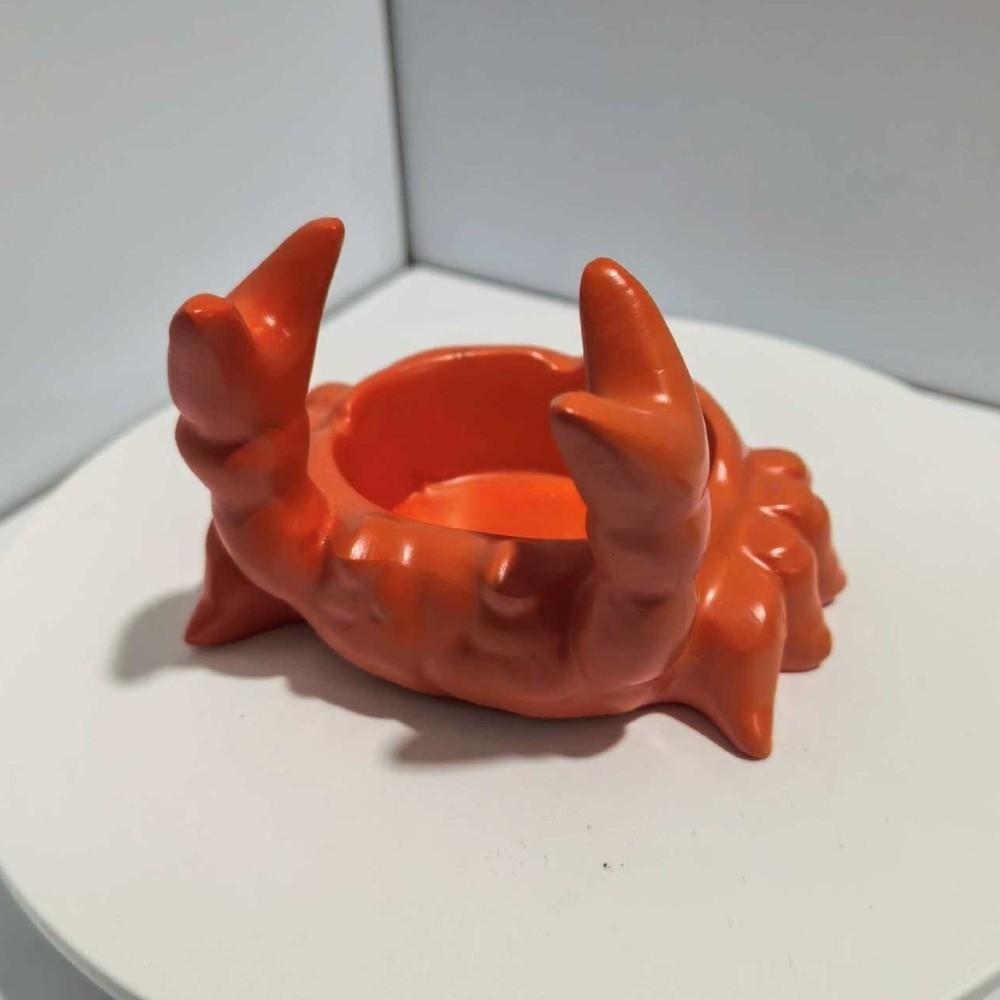 Mini Pen Holder Resin Jewelry Storage Tray Handmade Crab Ornament Tea Table