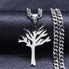Hollow Tree of Life Necklace, Tree-shaped Pendant, Versatile and Stackable with Jewelry