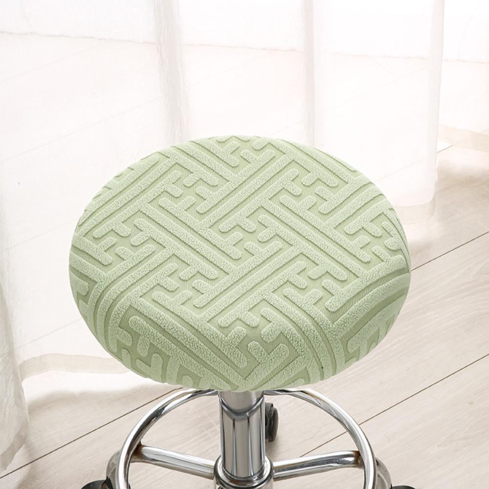 Washable Chair Seat Cover Slipcover All Inclusive Stool Seat Cushion Cover 30cm with Elastic Bands Seat Chair Slipcover