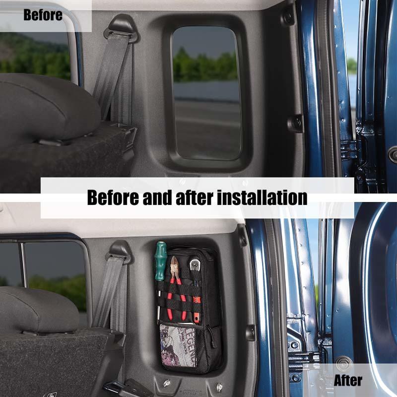 Сумка-органайзер для заднего окна, подходит для Suzuki Jimny 2019 Up 4-дверной версии, для хранения, уборки, автомобильных аксессуаров