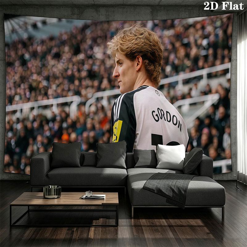 Gordon Wall tapestry, aesthetic printed fabric blanket, suitable for bedroom, living room, and home decor.