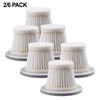 Reusable Filters for Cordless Car Vacuums Available In Packs of 2 or 6