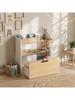 Children's Desk with Chair 5-in-1 Kids Seating Set for 3-8 White