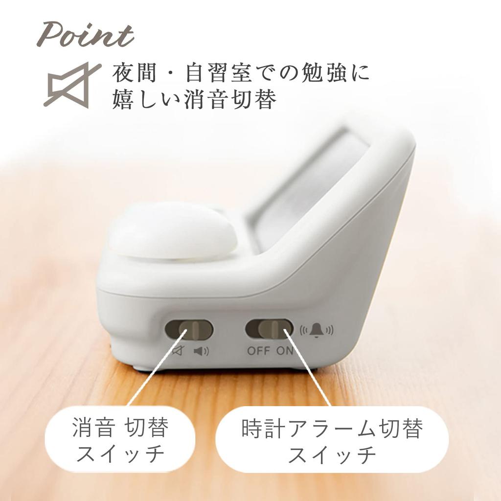 Dretec Антибактериальный и гигиеничный таймер для учебы Два режима для эффективного обучения Режим таймера Режим будильника Подсветка Бесшумный Таймер для учебы Большой экран Серый
