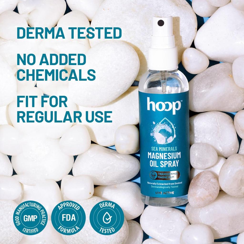 Hoop Magnesium Oil Spray 100 Ml Pack For Muscle Recovery Relaxation And Better Sleep