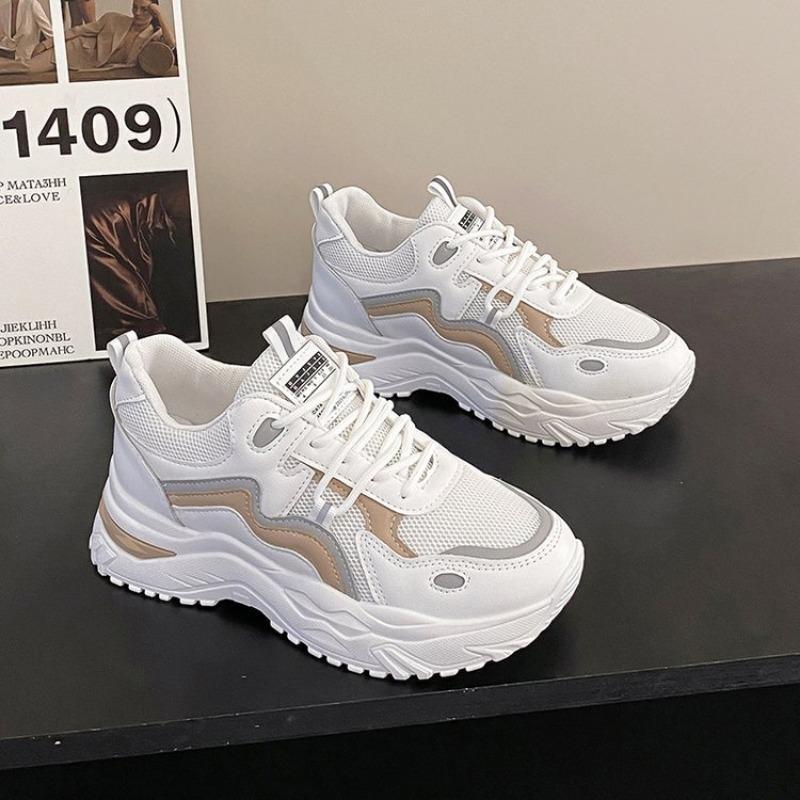 Мода 2024 НОВЫЕ Кроссовки Женские Туфли на плоской платформе Женская обувь Зеленые повседневные кроссовки Женские массивные кроссовки Женская обувь