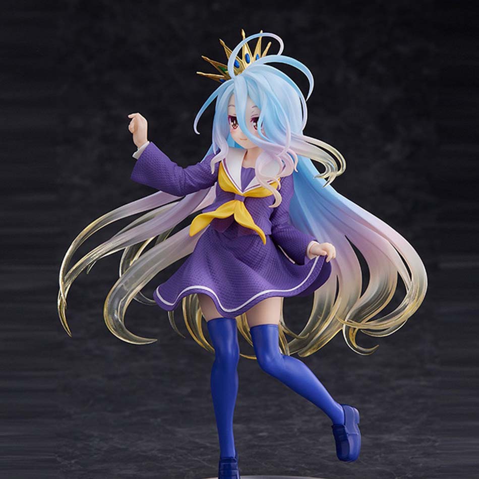 19СМ Аниме NGNL No Game No Life Белый "Фигурка Аниме ПВХ Аниме Фигурки Действия Модель Коллекция Украшение Аниме Модель Игрушка Подарок
