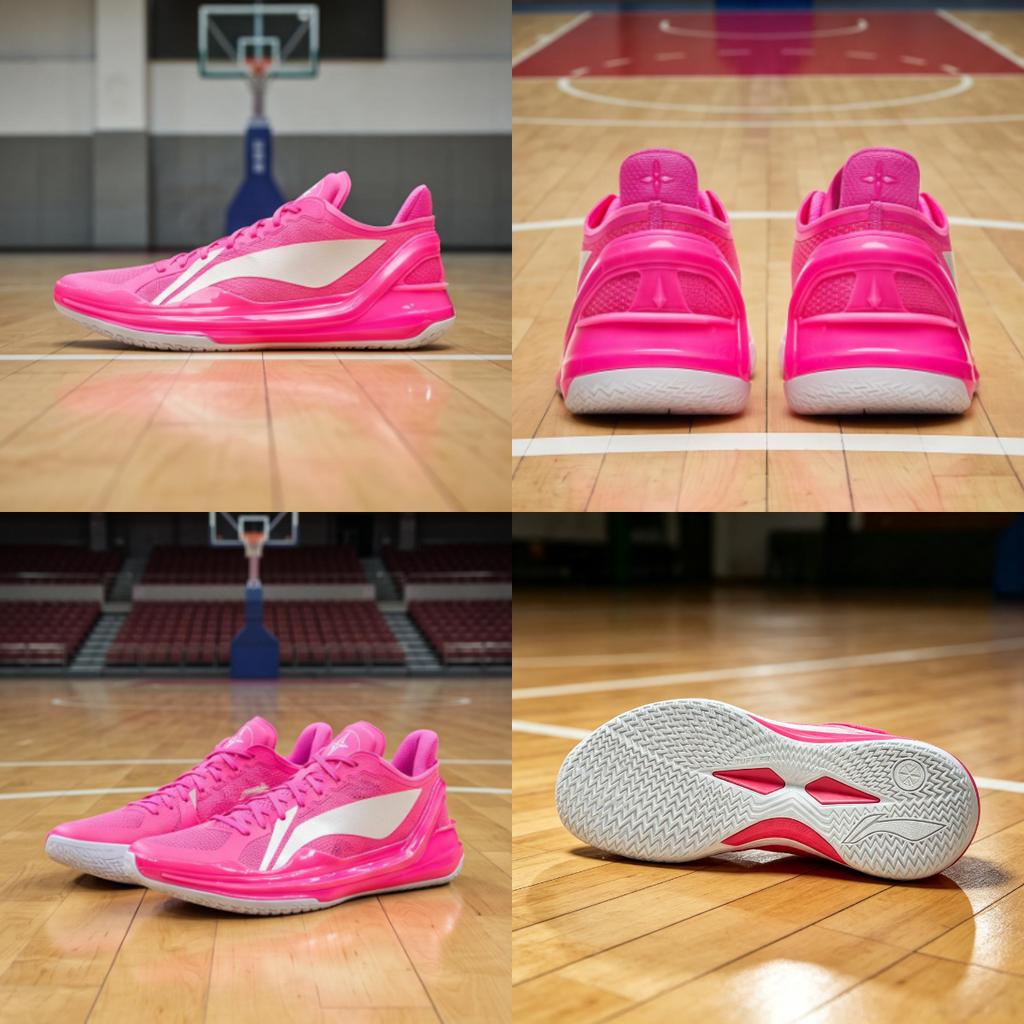 Li-Ning Liren 4 V2 Low розовые мужские кроссовки белые ABAU037-13