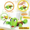 Crushed Turtle Coaster Cup Holder with Liftable Limbs And Funny Expression Heat Resistant Cartoon Turtle Cup Mat Quirky Turtle Table Protector