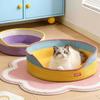 Cat Bed With Scratching Pad All Season Pet Nest Small To Medium Cats Breathable Durable Non-Shedding