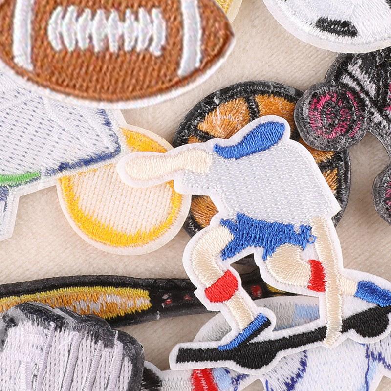 Embroidery Embroidery Zhang Zai Football Skateboard Sports Series Patch Stickers Clothing Accessories Luggage Cloth Stickers