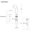 Brushed Nickel Faucet Extender Chrome Universal Faucet Side Sprayer Heads Durable Sink Faucet Replacement Kitchen Supplies