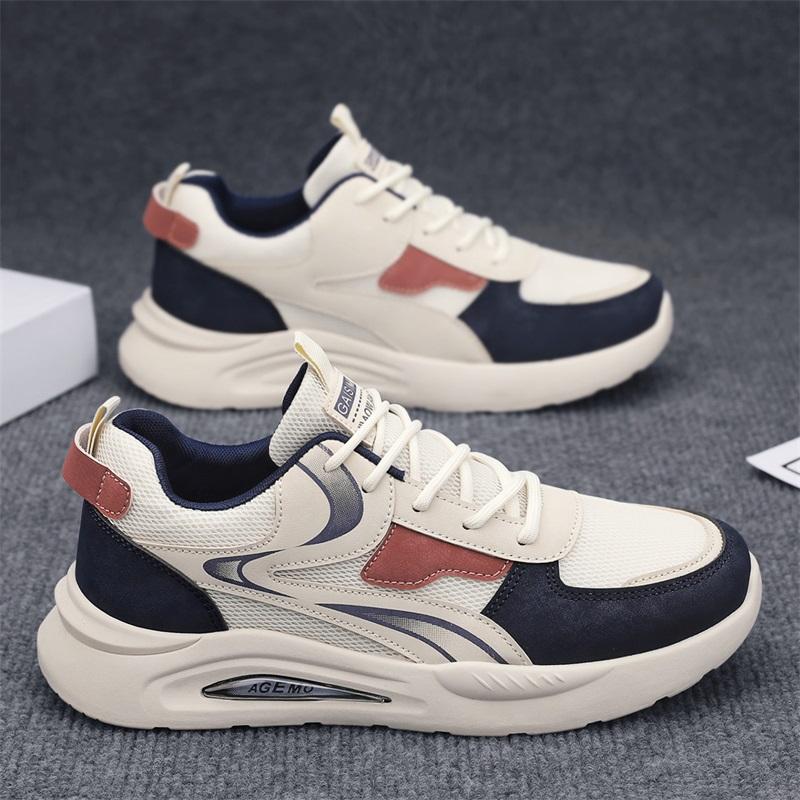 2026 Spring New Sports Shoes for Men, Breathable Mesh Outdoor Casual Sports Low-Top Korean Style Lightweight Trendy Shoes Suitable for Outdoor Sports