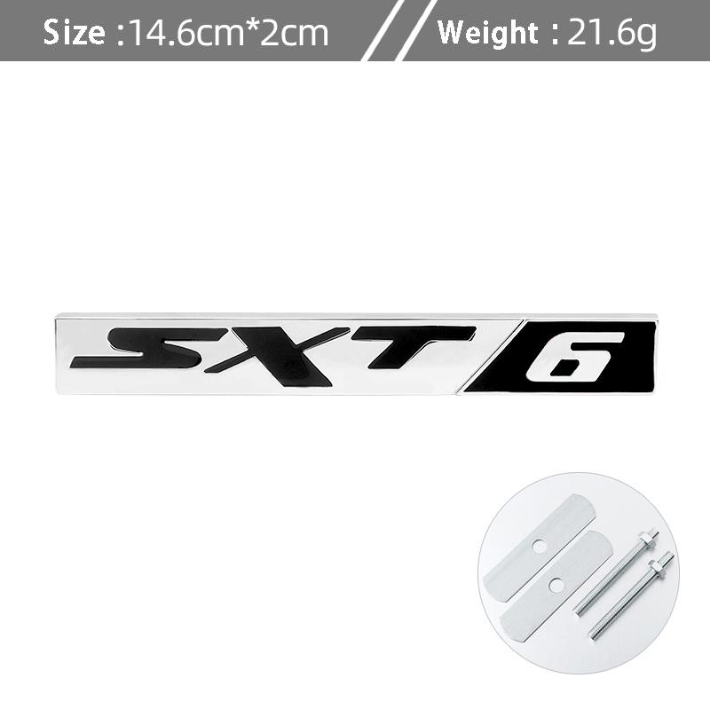 1 шт. 3D Металлические Наклейки-Эмблемы Sxt6 Sxt8 Для Ram Caliber Journey Sxt8 Sxt6 Srt6 Srt8 Caravan Авто Стайлинг Аксессуары