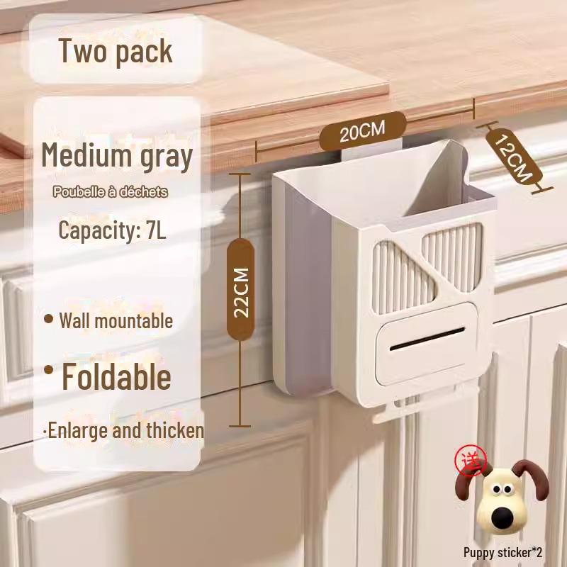 Многофункциональный складной кухонный шкаф для мусора с большим отверстием